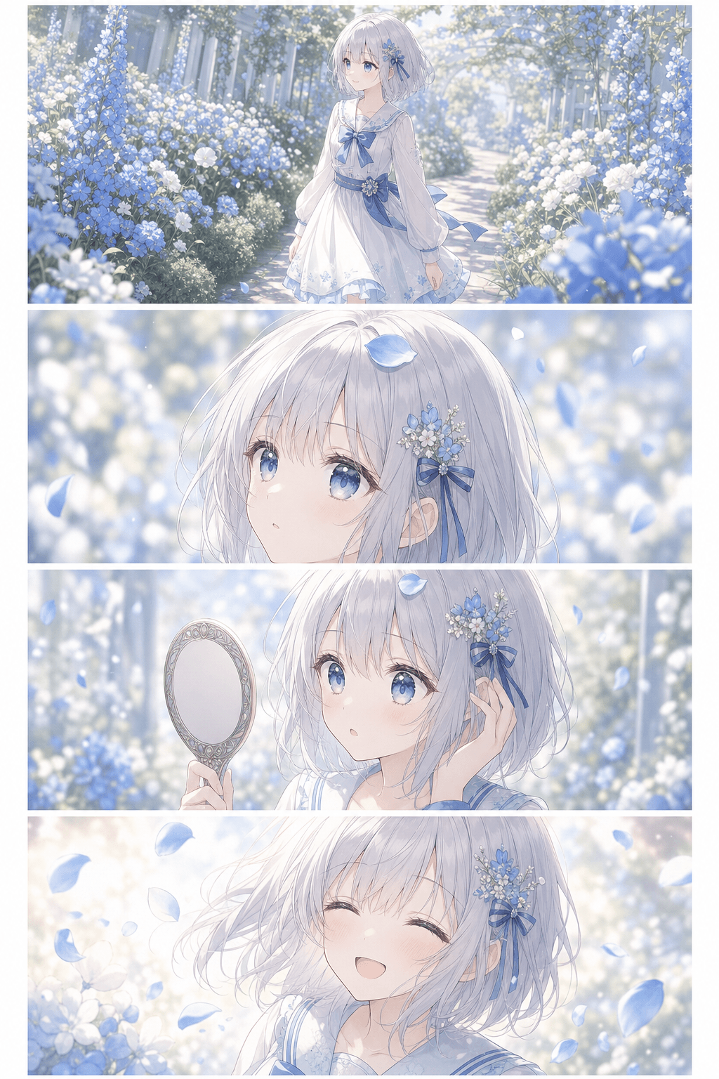花びらが髪にふれた日