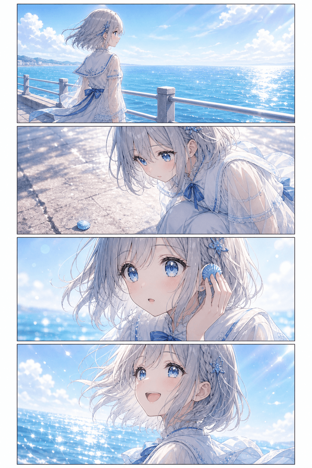 海辺で見つけた小さな貝殻