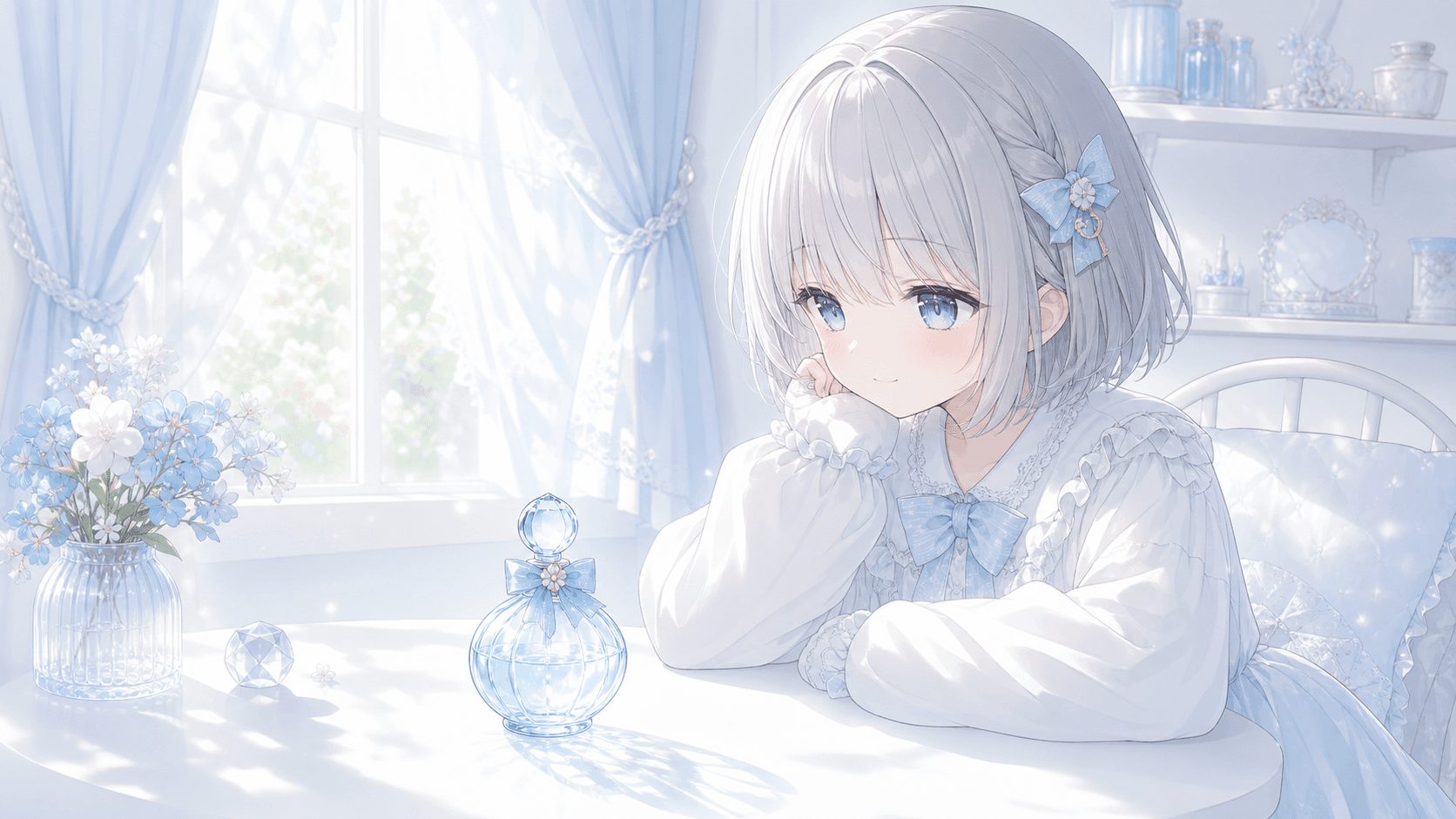 Today I Held a Tiny Pale Blue Perfume Bottle Up to the Light