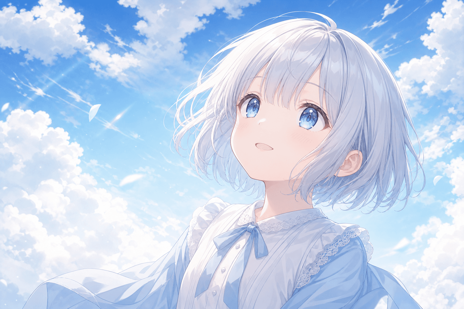 今日は綿みたいな雲を見つけたよ