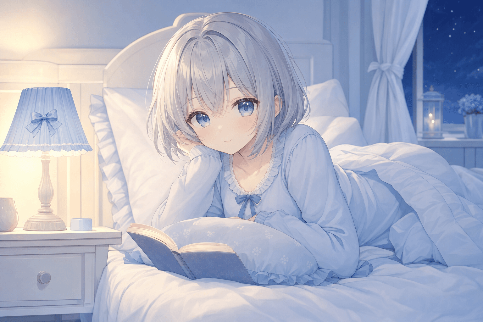 今日は青いランプをつけて過ごしたよ