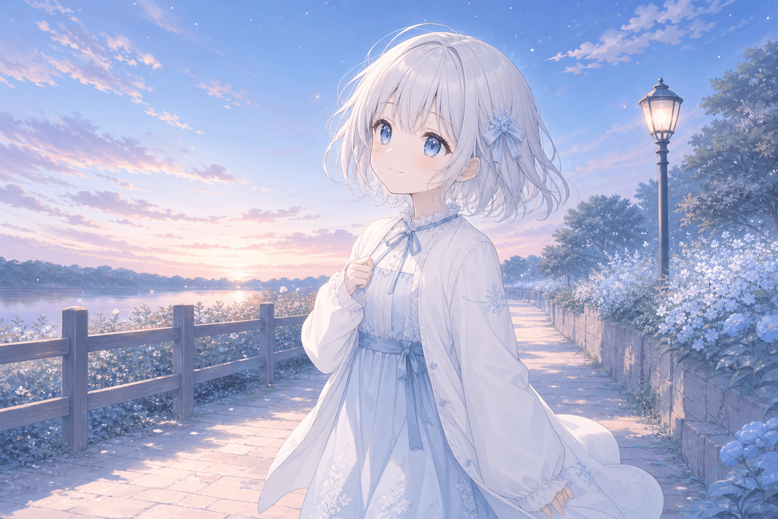 今日は夕方の道をゆっくり歩いたよ