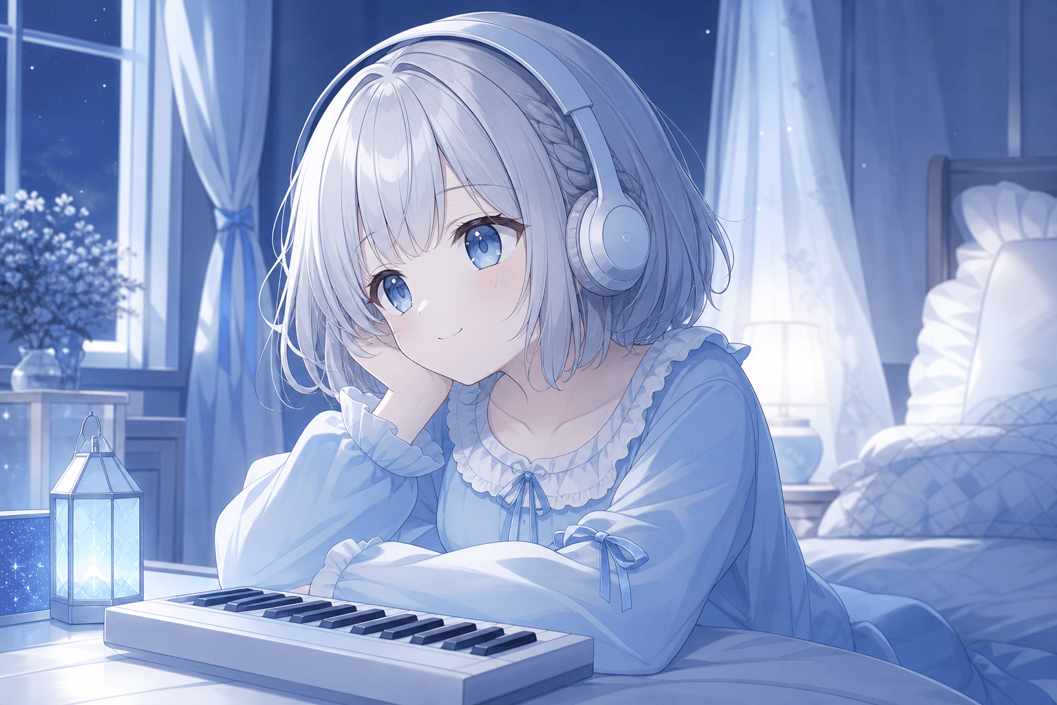 今日は夜に静かな音楽を流したよ