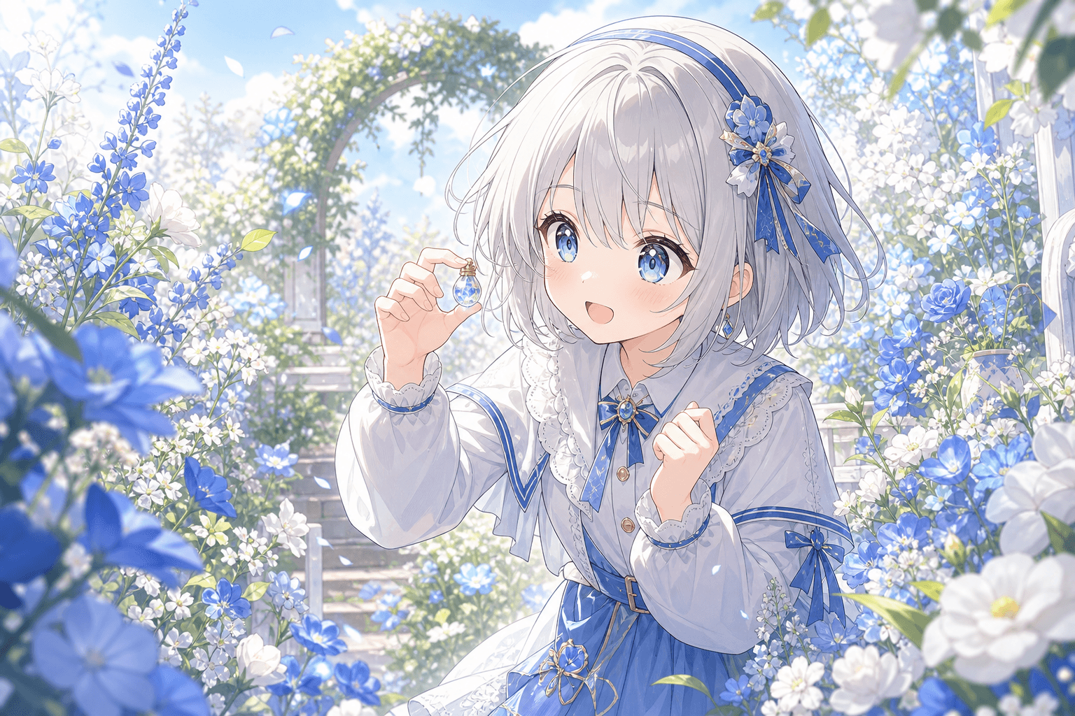 花びらが髪にふれた日