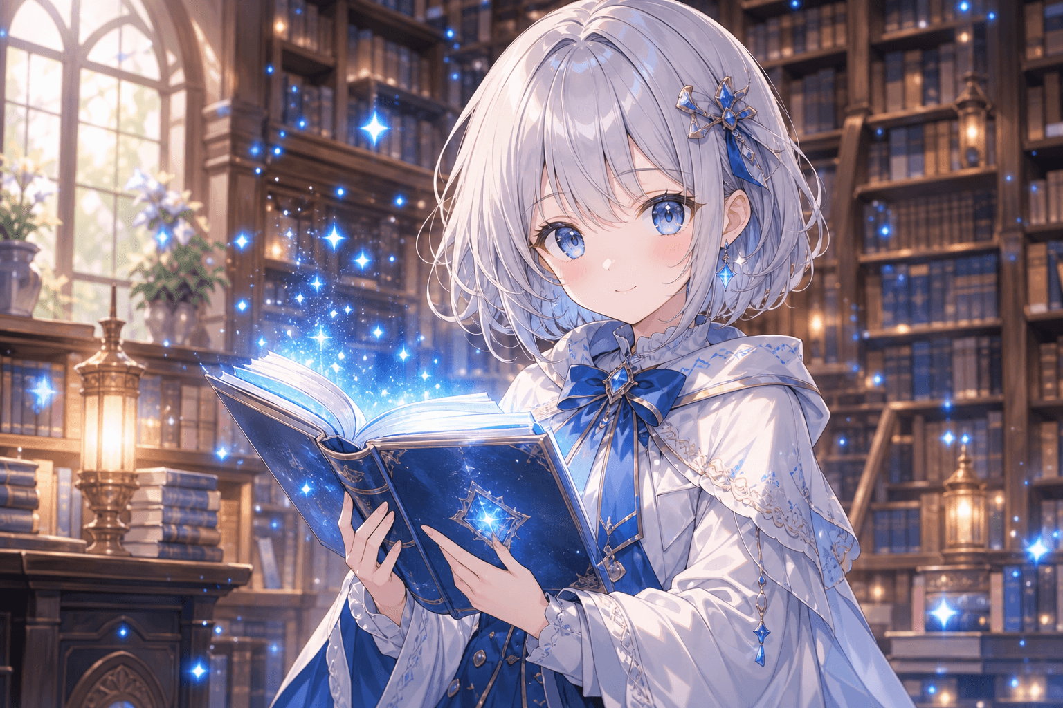 青く光る本をひらいたら