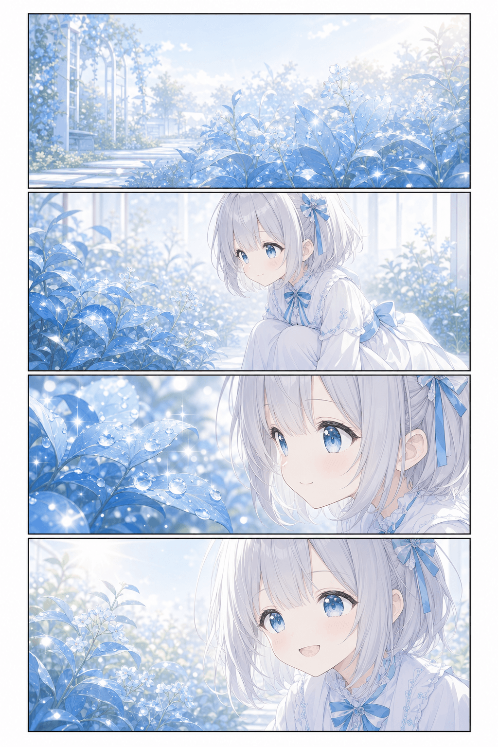 朝露の庭で見つけた光